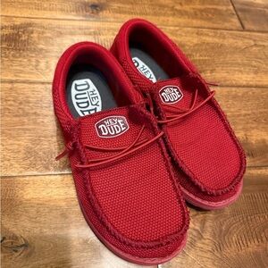 Hey Dude kids Red shoes